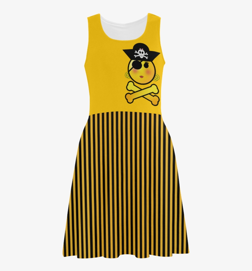 Smiley Emoji Girl Atalanta Sundress - Day Dress, transparent png download