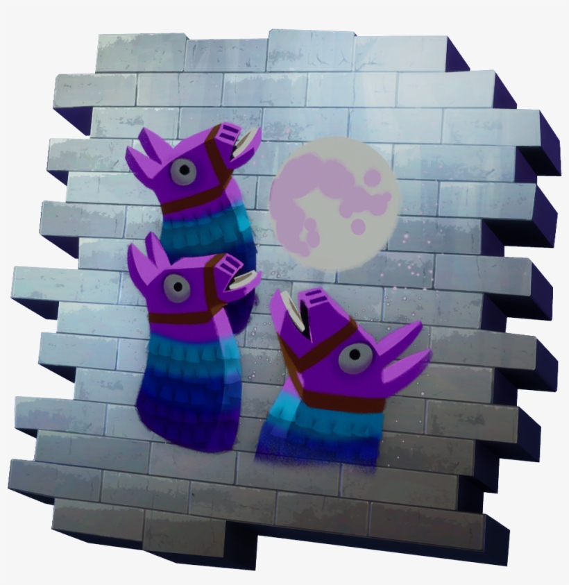 Three Llamas - Fortnite Do It Spray, transparent png download