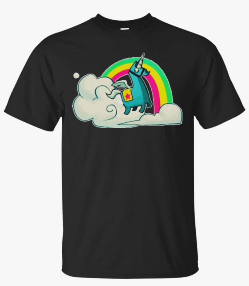 Fortnite Llama Unicorn T-shirt - T-shirt, transparent png download