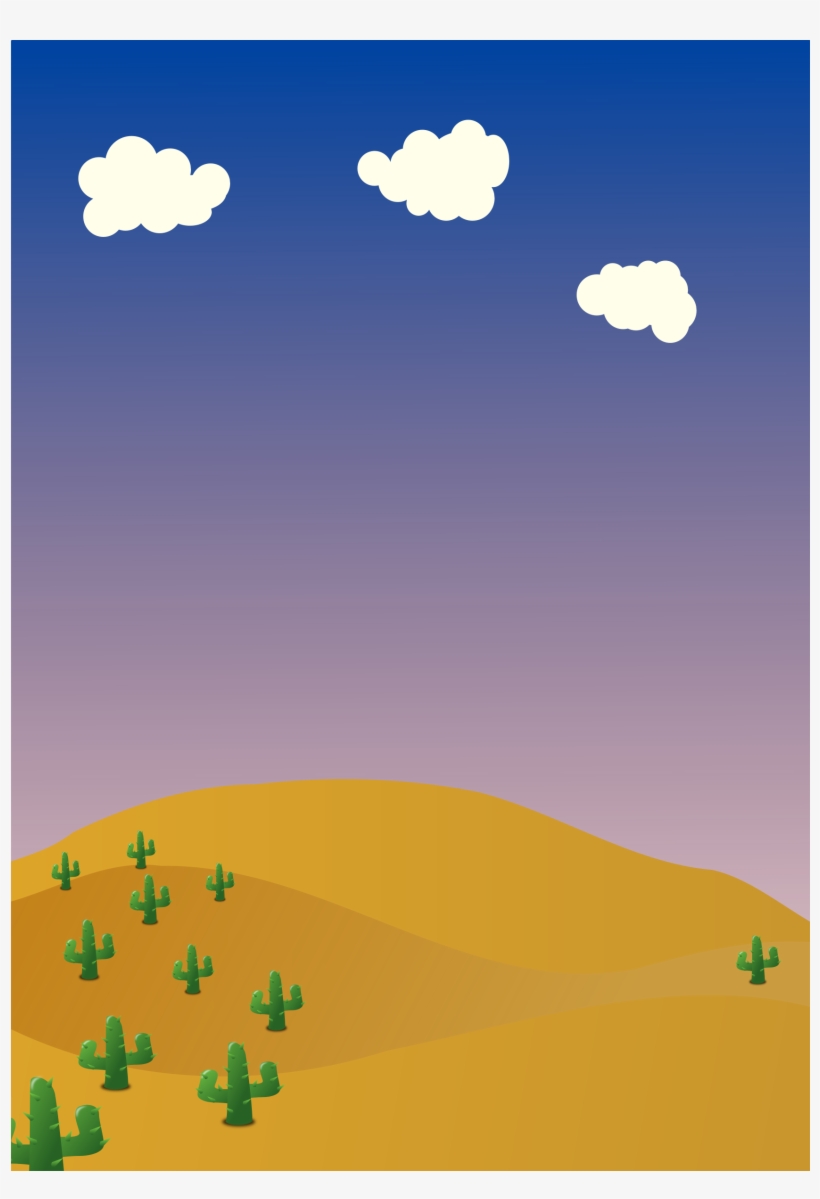 Idea For Background Scene Toy - Desert Background Clip Art, transparent png download