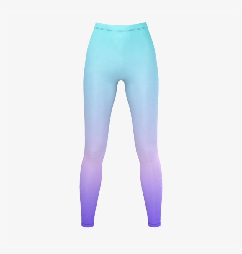 Cool Gradient Tricot Knit Leggings - Leggings, transparent png download