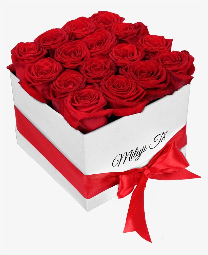 White Box Of Red Roses I Love You - Rosas Para El 14 De Febrero, transparent png download