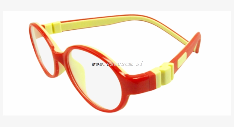 Tr90 C511 Kids Eyeglasses With Red Frame - Child, transparent png download