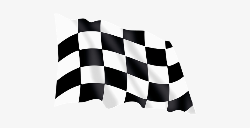 Flag Chess Corse Race Auto Road Sport Peop - Racing Flag Png, transparent png download