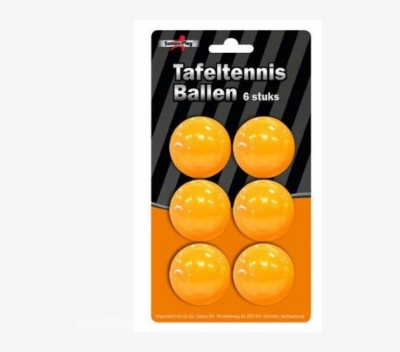 42x Ping Pong Balls, Orange - Summerplay Tafeltennisbal (6 Per Verpakking), transparent png download