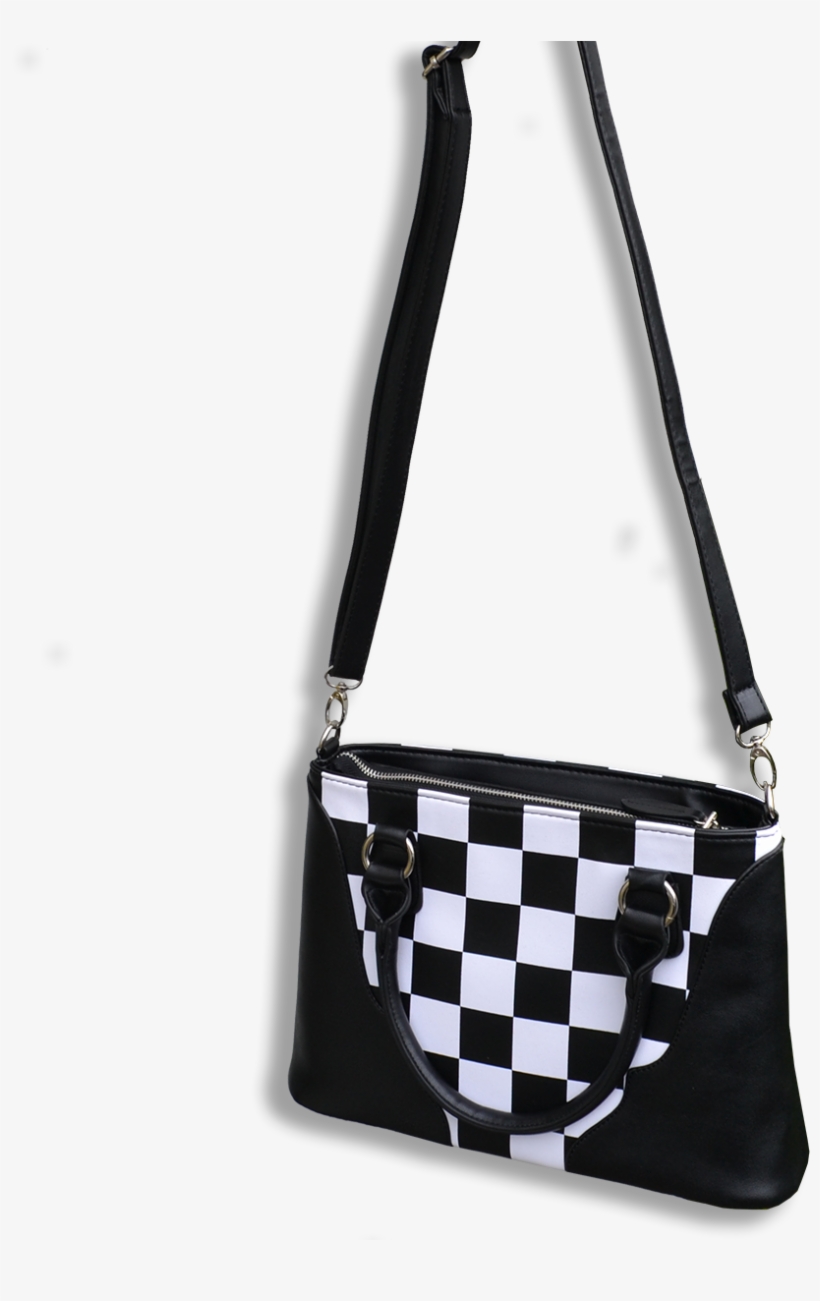 Checkered Handbag - Shoulder Bag, transparent png download