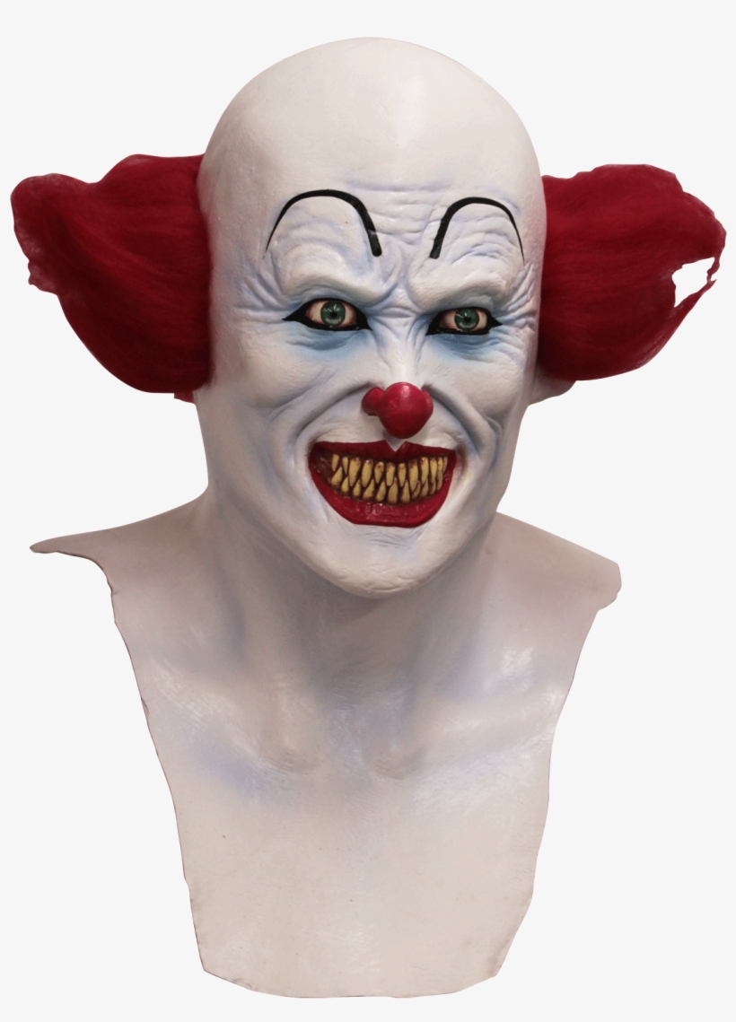 Scary Clown Mask - Scary Clown Adult Mask, transparent png download