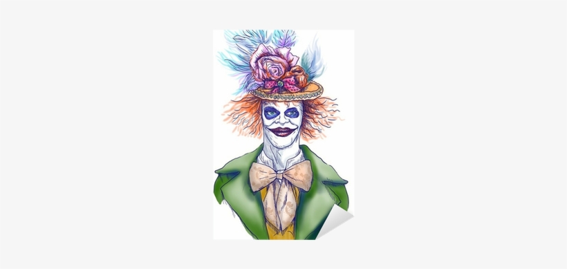 Portrait Of An Undead , Hand Drawing Sticker • Pixers® - Enge Clowns Tekenen, transparent png download