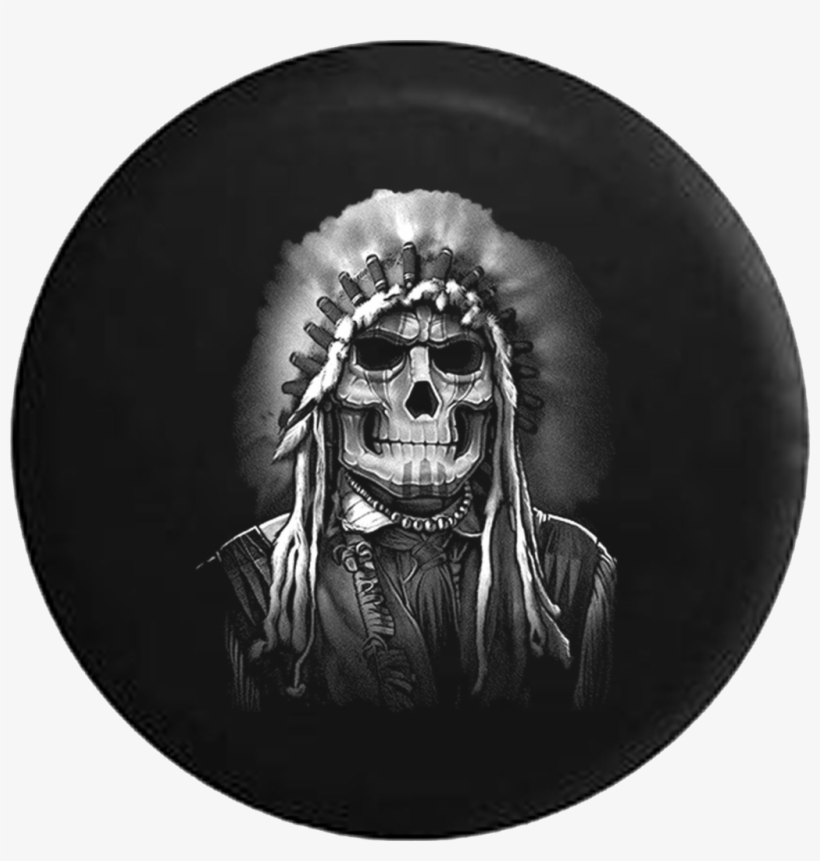 Painted Face Skull American Indian Native Chief Jeep - Painted Face Skull American Indian Native Chief, transparent png download