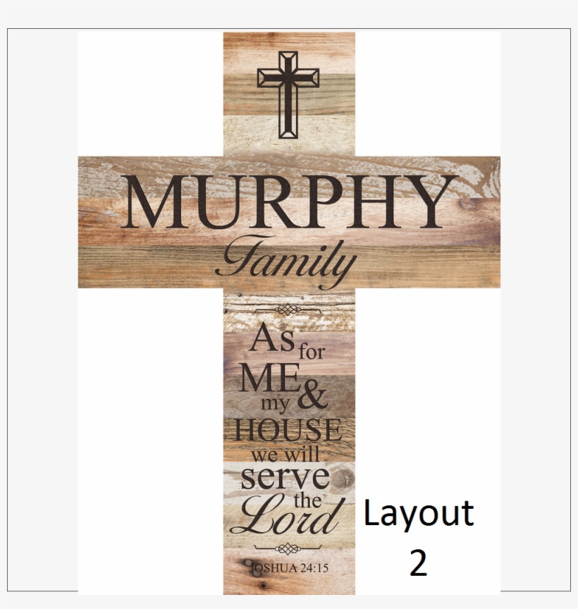 Faux Wood Cross - Godparent, transparent png download