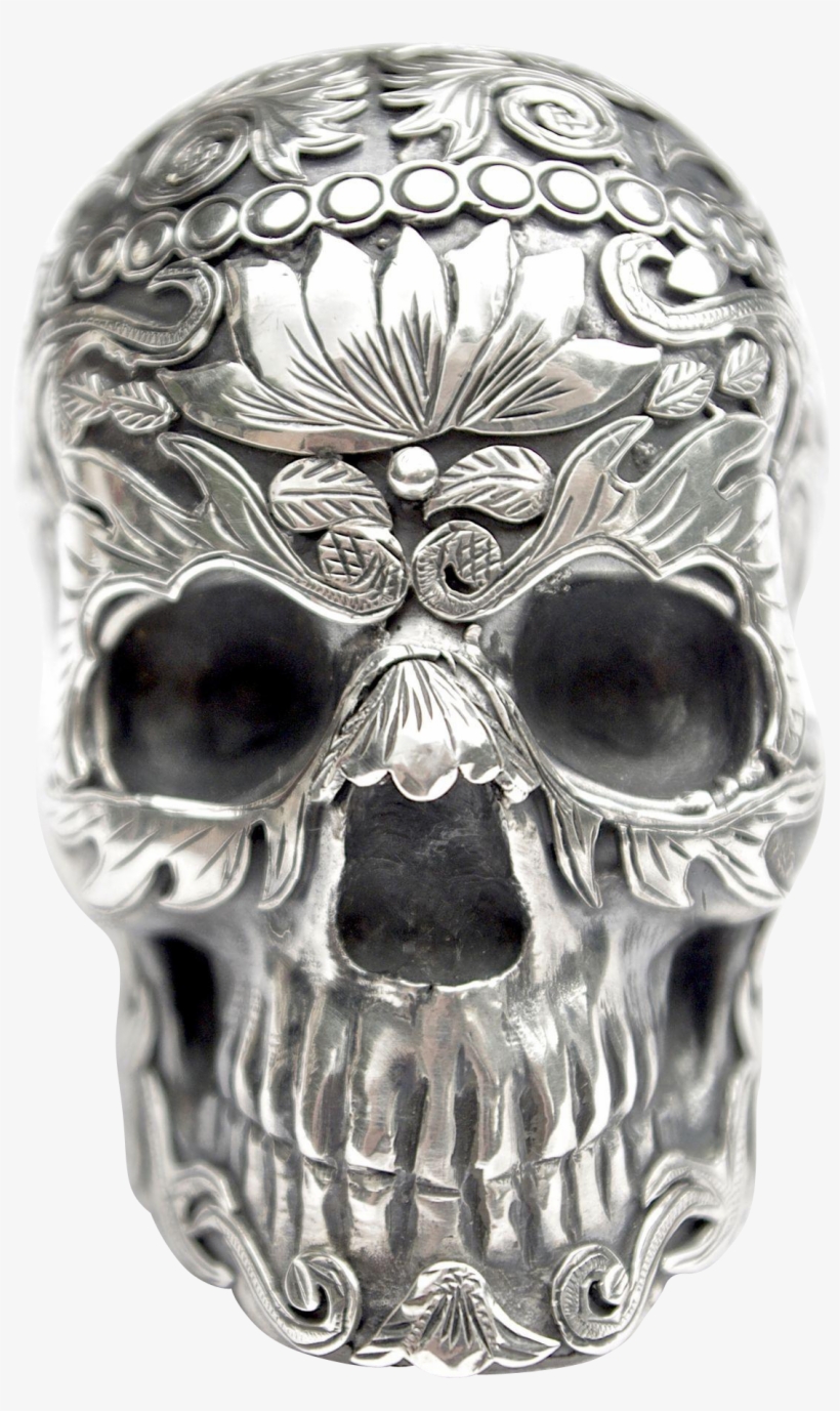 A Vintage Mexican Silver Day Of The - Calavera, transparent png download