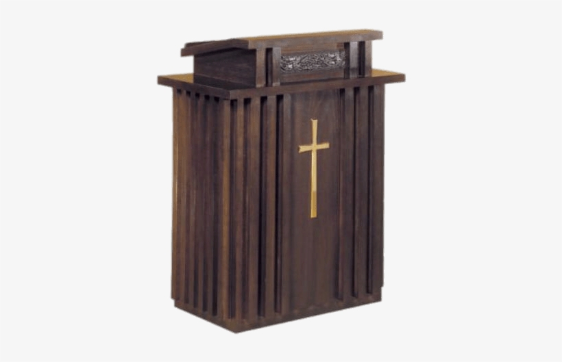 Dark Wooden Pulpit - Woerner Church Supply Warehouse | Pulpit, transparent png download