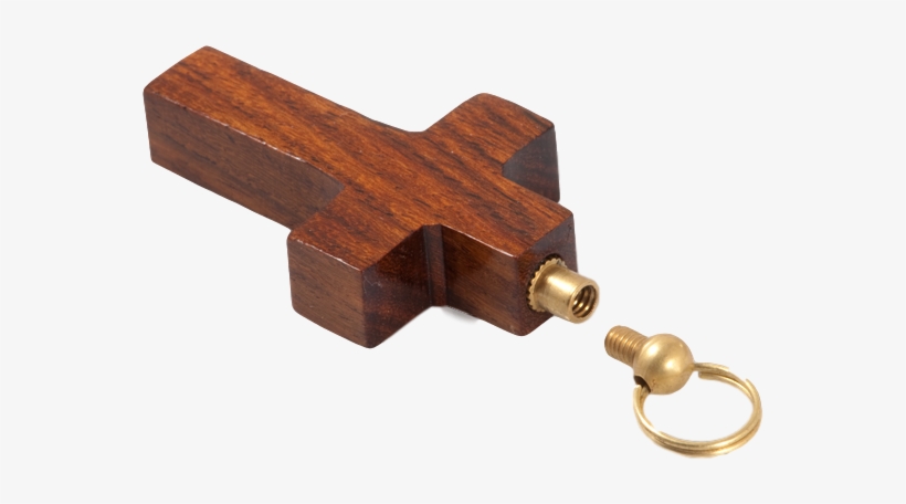 Wooden Cross Cremation Cross - Pendant, transparent png download