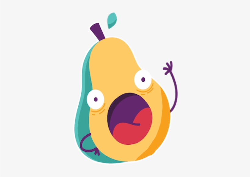 Avocado - Cartoon, transparent png download