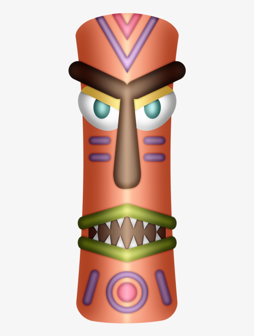Hawaiian Aloha Tropical Moana Hawaiian, Hawaiian Crafts, - Mascaras Hawaianas En Png, transparent png download