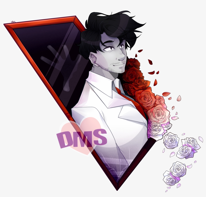 Darkiplier In A White Suit, transparent png download