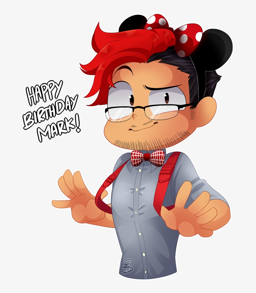 Happy Birthday Markimoo By Floatingmegane-san - Jacksepticeye Birthday Fan Art, transparent png download