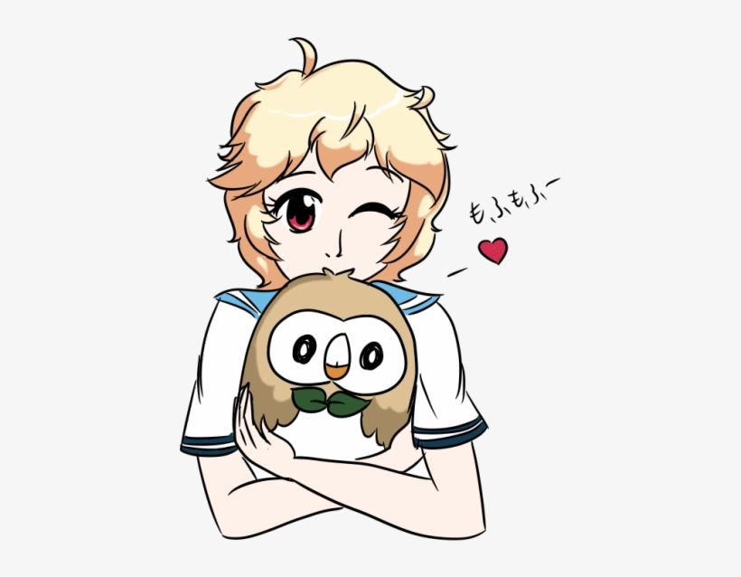 I've Seen The New Starters And How Rowlet Is So Fluffy, - Cartoon, transparent png download