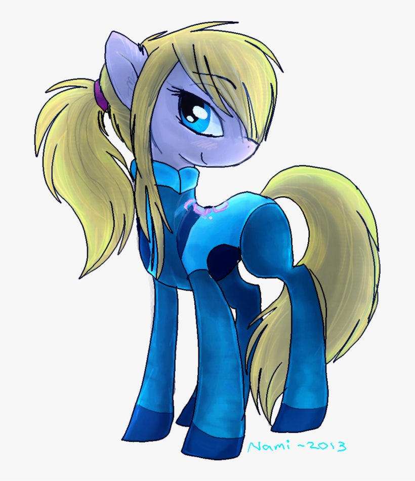 Namiwami, Metroid, Nintendo, Ponified, Ponytail, Safe, - Cartoon, transparent png download