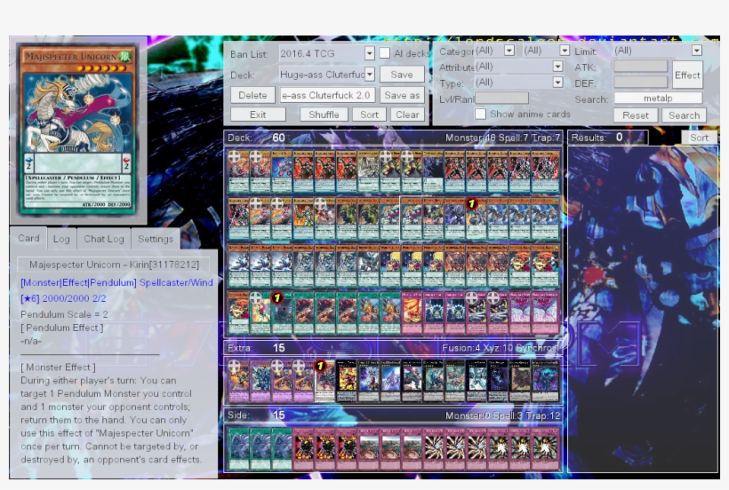 Here Is The Most Recent Rendition Of The Deck - 遊戯王カード マジェスペクター・ユニコーン(レア) / ディメンション・オブ・カオス / Docs-jp029, transparent png download