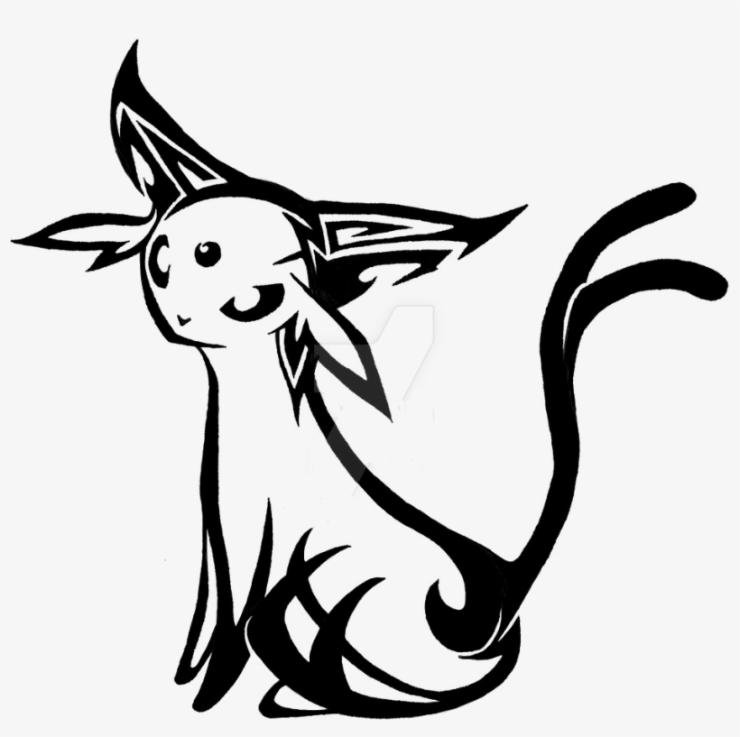 Pokemon - Espeon - Tribal Espeon, transparent png download