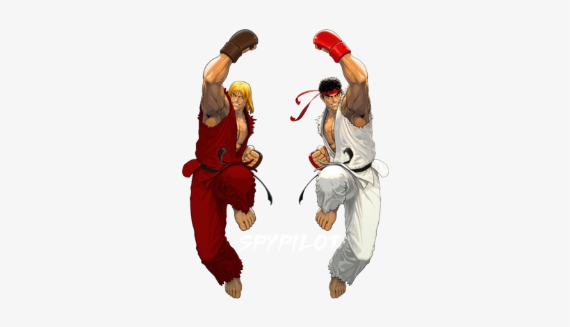 Download Ken Ryu Png Clipart Free Library - Ryu Y Ken Png - HD ...