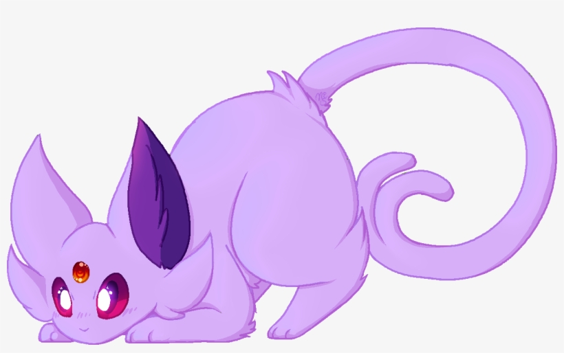 Nikki-tine Espeon Crouch Mspai - Cartoon, transparent png download
