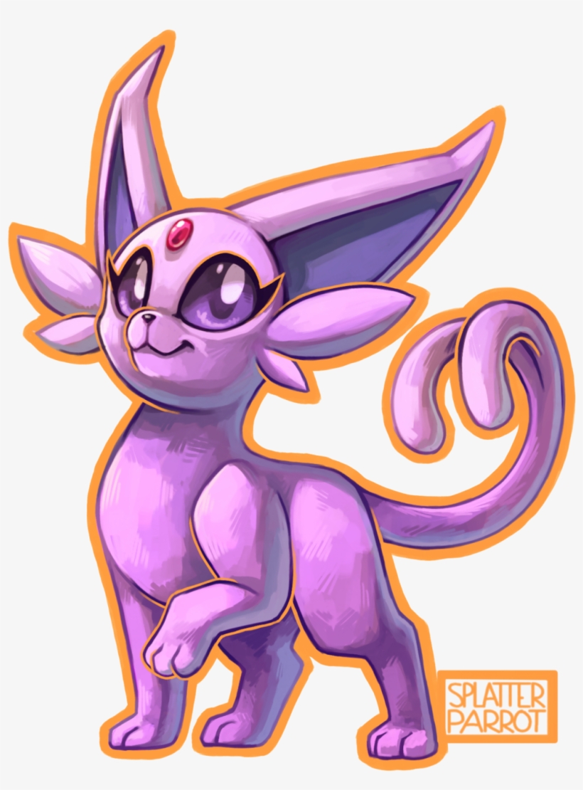 Espeon Fanart Watch The Speedpaint Here - Espeon Fanart, transparent png download