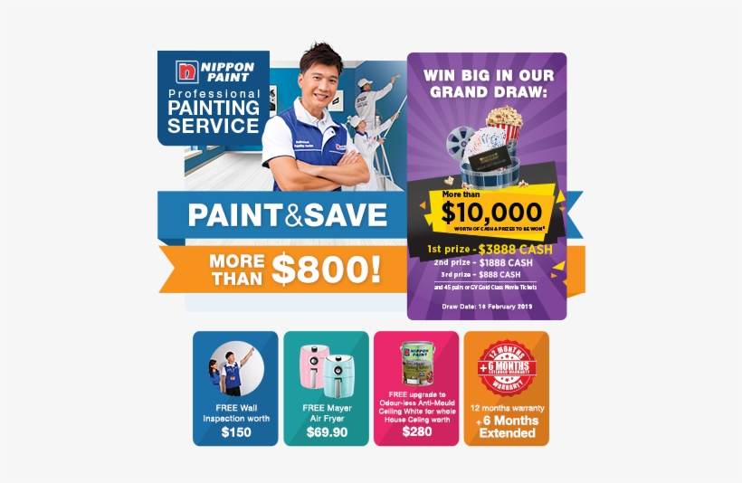 Engage Our Professional Painting Service & Stand To - Nippon Paint, transparent png download