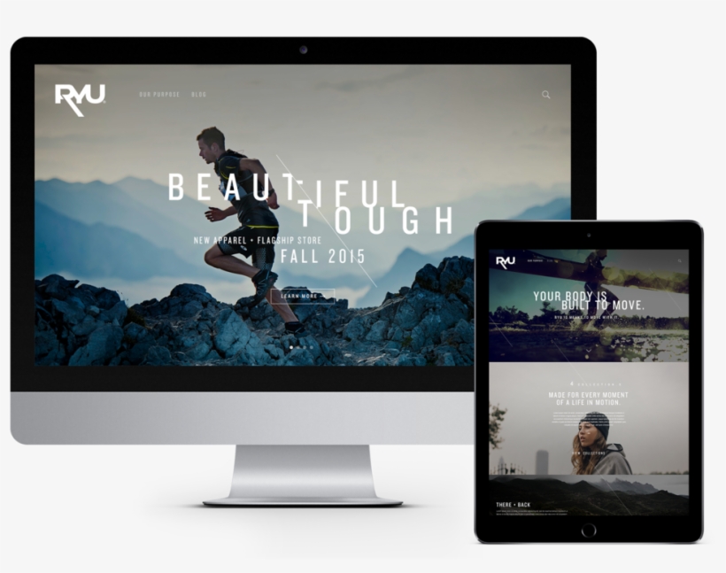 Website Mockups Macbook Angled Ryu 2, transparent png download