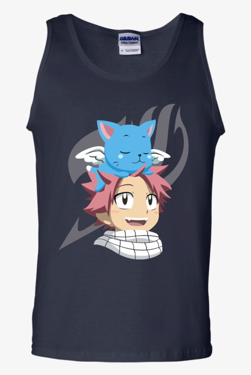 Natsu Happy Fairy Tail Tank Top - Pitbull Dog Tank Pitbull Pug Tank Top Pug Tank Top, transparent png download