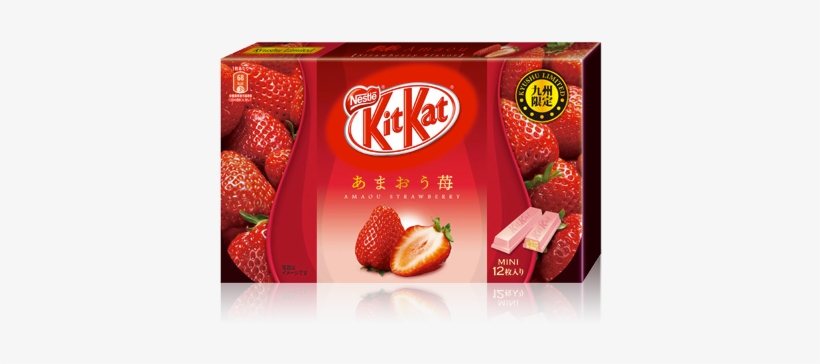 Kit Kat Limited Edition Kyuusyuu Amaou Strawberry - Kit Kat, transparent png download