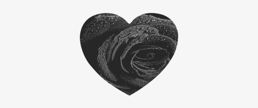 Black Rose Heart-shaped Mousepad - Black Rose, transparent png download