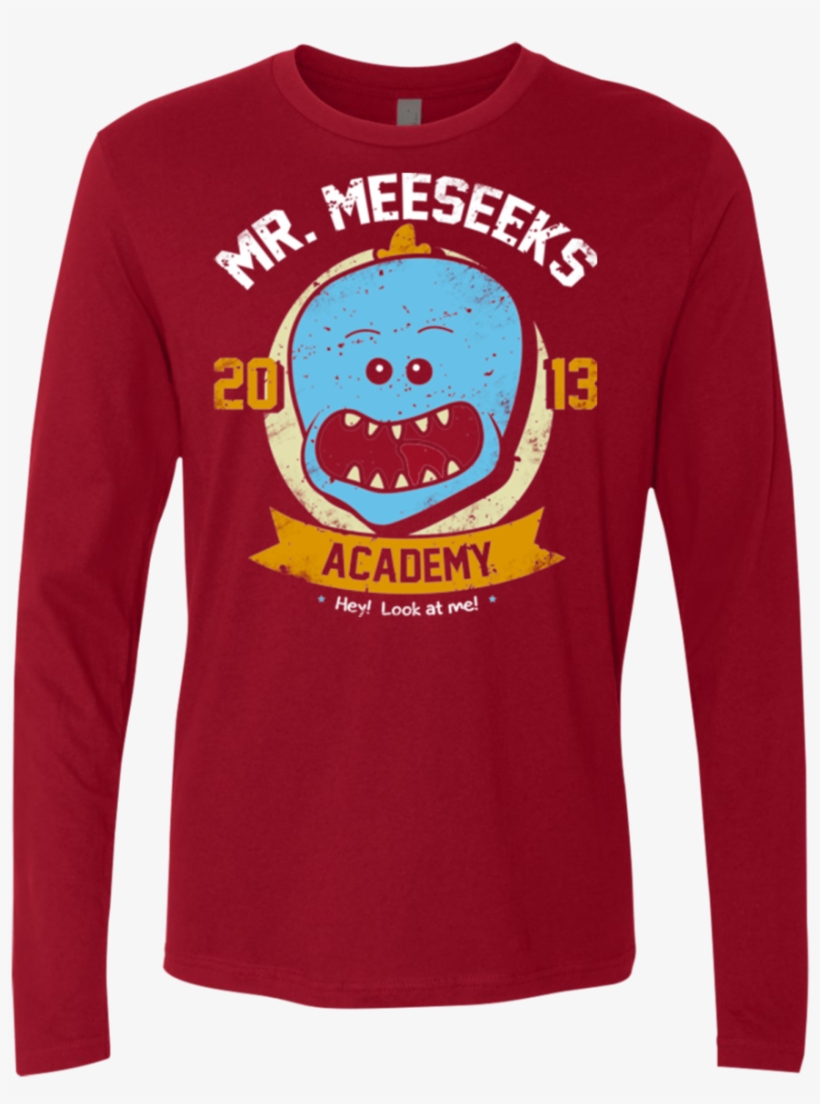 Meeseeks Academy Men's Premium Long Sleeve - T-shirt, transparent png download