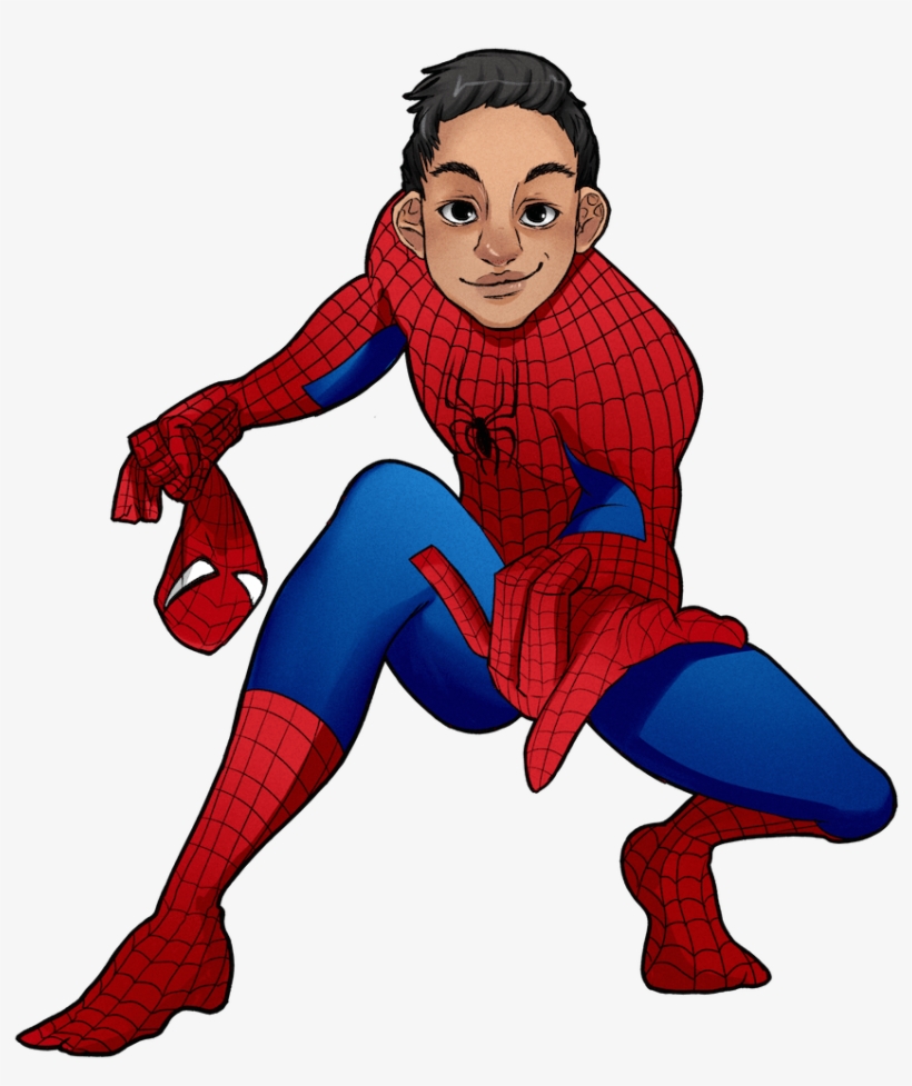 Julian As Spiderman By Arurmz Via Artcorgi - Cartoon, transparent png download