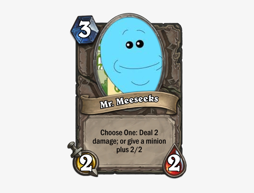 Meeseeks Card - Undertale Hearthstone Cards, transparent png download