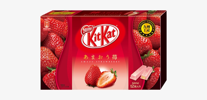 Kit Kat Kyushu Amaou Strawberry Flavor - Kit Kat, transparent png download