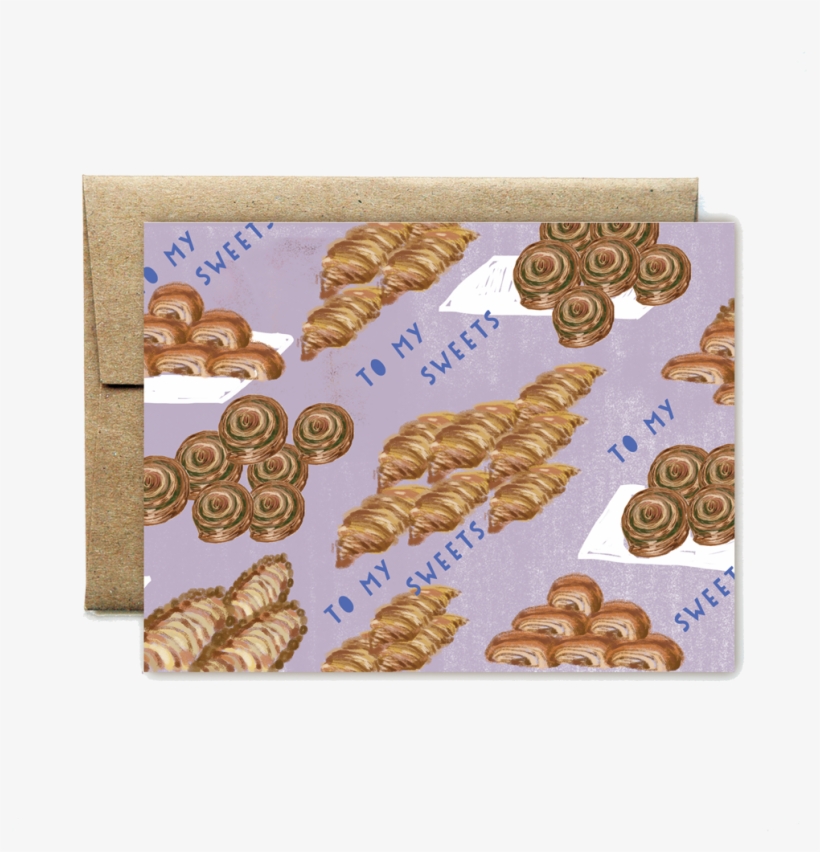 "to My Sweet" Purple Pastry Card - Challah, transparent png download