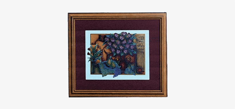 Purple Flowers & Sofa Picture - Picture Frame, transparent png download