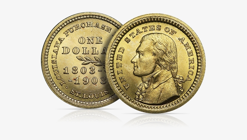 The 1903 Louisiana Purchase Exposition Dollar Was Struck - Dollar Coin, transparent png download