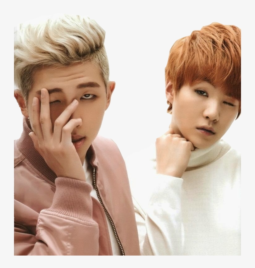 Download Yoongi And Namjoon Clipart Rm Suga Bts Hair - Bts Namjoon And Yoongi, transparent png download
