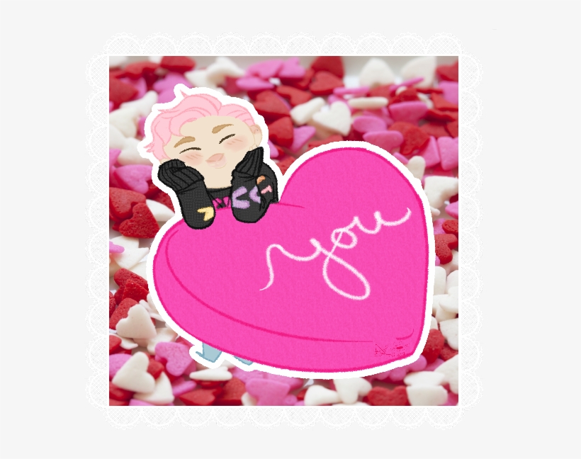 List Img - Pink Red And White Valentines Heart Shaped Candy Candies, transparent png download