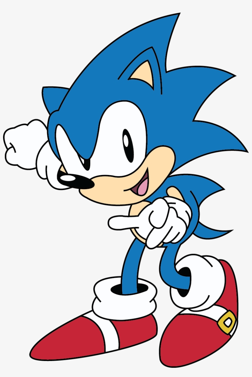 0knu7t7 - Sonic Art Assets Classic Sonic, transparent png download
