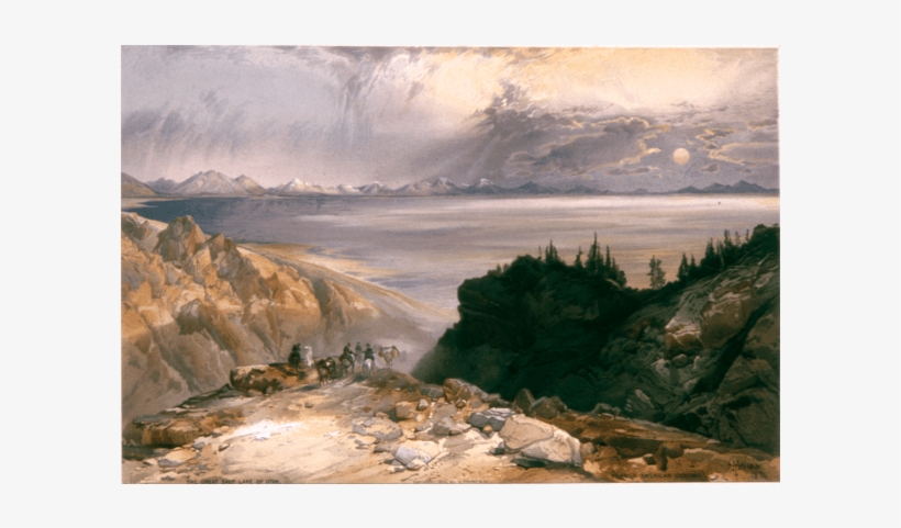 The Great Salt Lake Of Utah - Thomas Moran, transparent png download