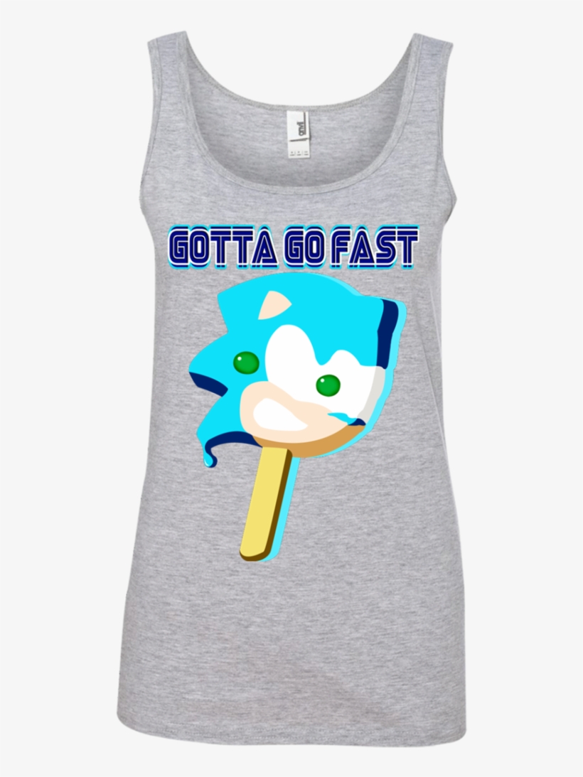 Sanic Popsicle Ladies' Tank Top - Flag - Simple Women's Tank Tops, transparent png download