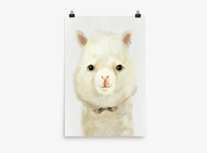 Watercolor Llama - Polyester Sheep Pattern Multifunction Foldable Pillow, transparent png download