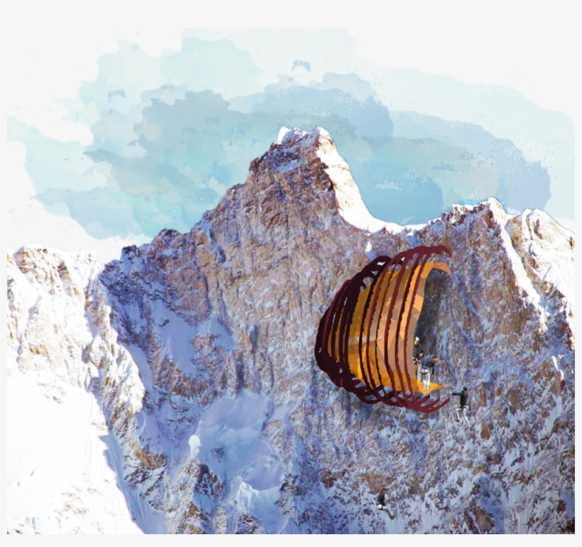 Snowy Cliff - Portable Network Graphics, transparent png download