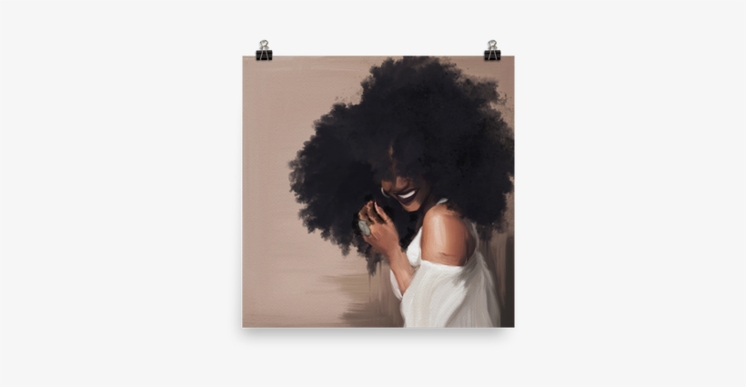 "smile For Me" Print - Afro, transparent png download