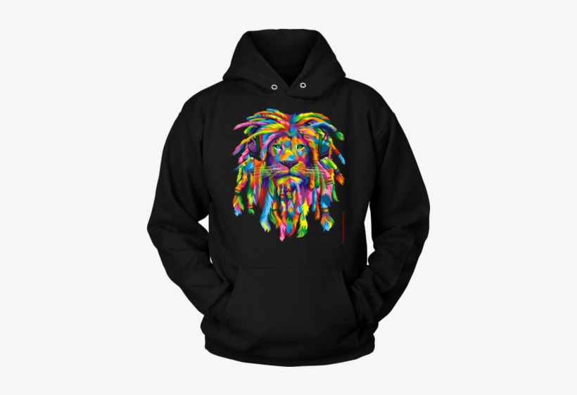 Lion Rasta Dreadlocks Hoodie, Artwork By Bob Weer - Lion Rasta Poster 24 X 36in, transparent png download