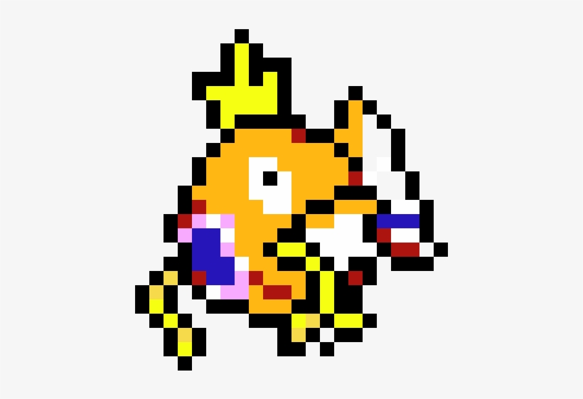 Magikarp - Pokemon Pixel Art Magikarp, transparent png download